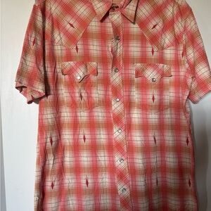 Ralph Lauren Double RL Red and Cream Checkered Shirt